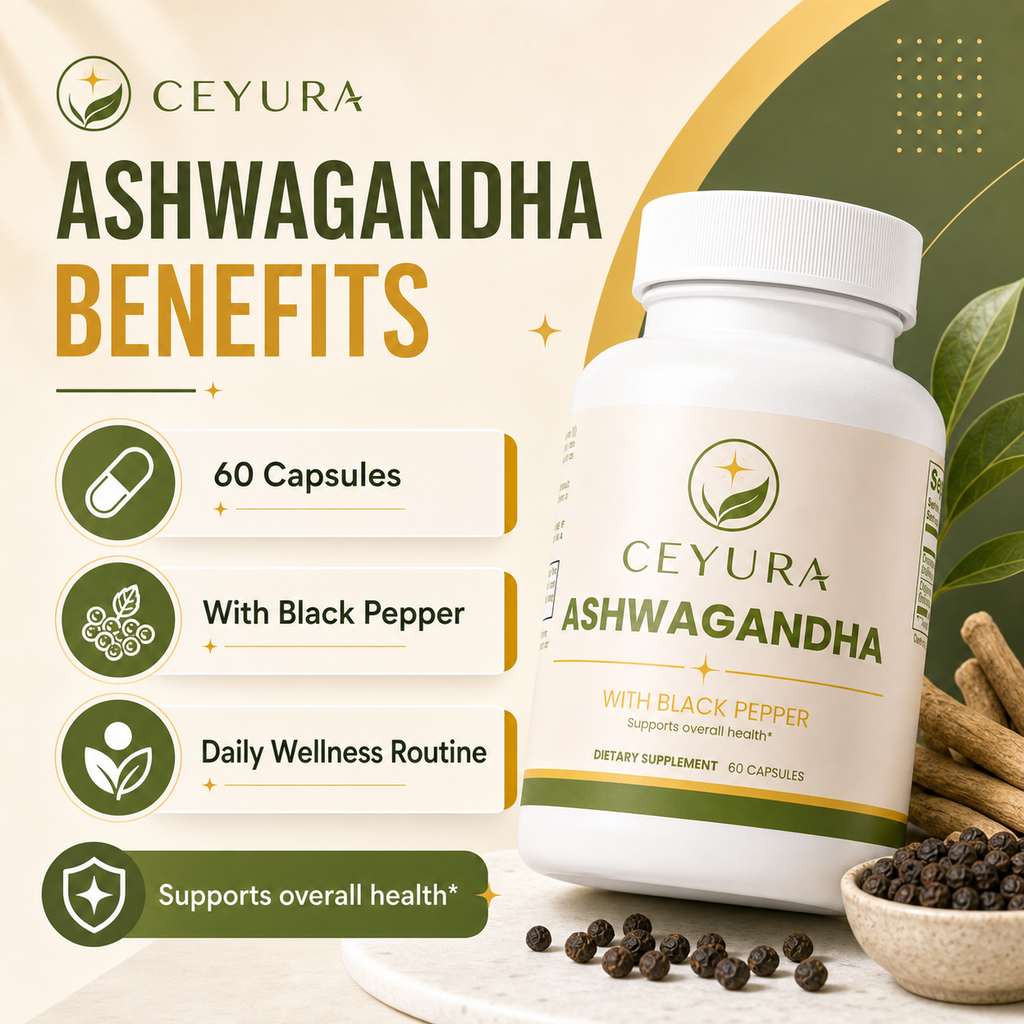 Ceyura Ashwagandha with Black Pepper