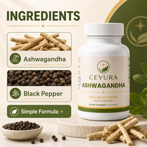 Ceyura Ashwagandha with Black Pepper