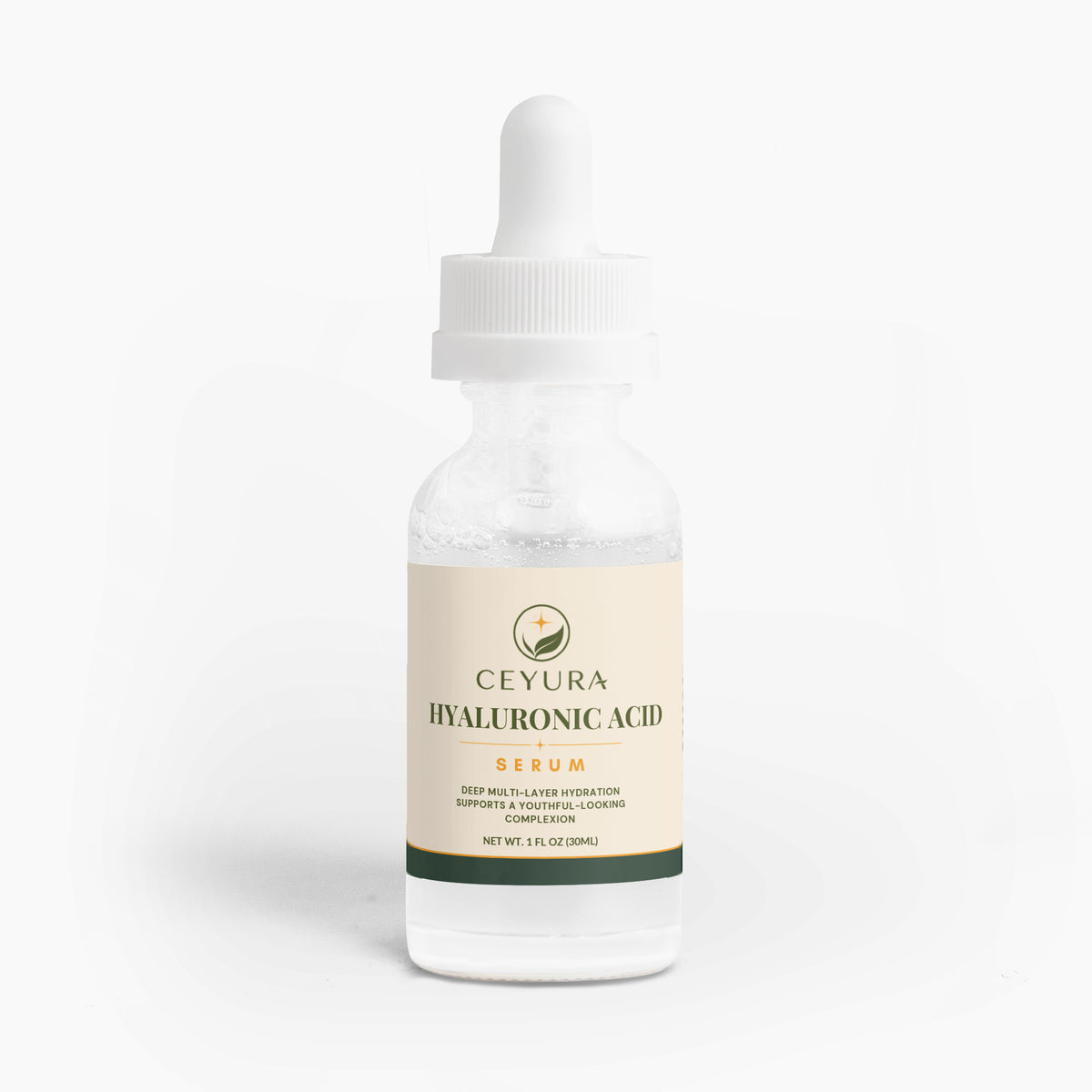 Sérum d'acide hyaluronique Ceyura – Hydratation profonde multi-couches